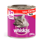 LATA WHISKAS ADULTO 290G. CARNE