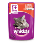SACHET WHISKAS ADULTO 85G. CARNE