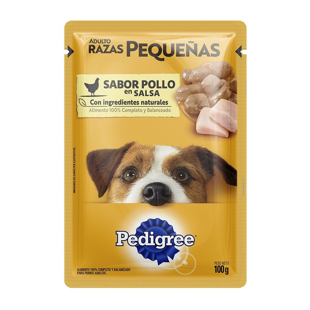 sachet-perro-pedigree-raza-pequena-100g-pollo SACHET PEDIGREE RAZA PEQUEÑA 100G. POLLO - Imagen 1