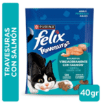 TRAVESURAS FELIX BOCADITOS DE SALMON 40G.