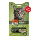 FIT FORMULA SNACK GATOS PURE DE POLLO 5U. 12GR